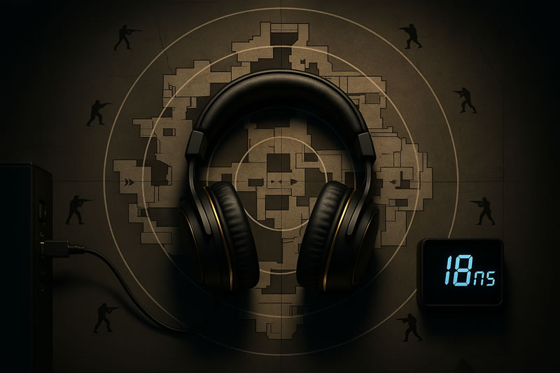 Audio posicional gaming: ventaja competitiva en shooters