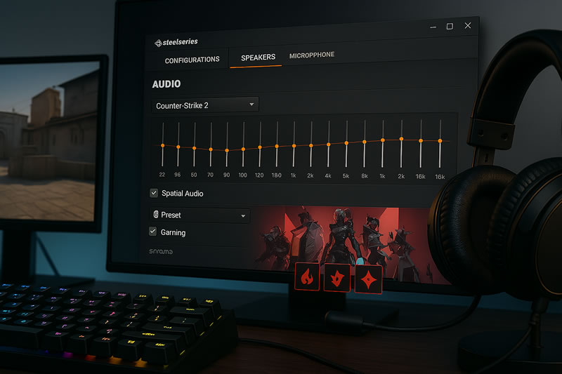 Software gaming: configuración auriculares para máximo rendimiento