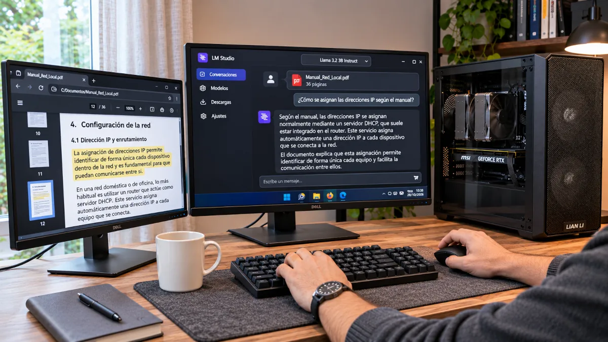 IA local respondiendo preguntas sobre documentos PDF del propio usuario