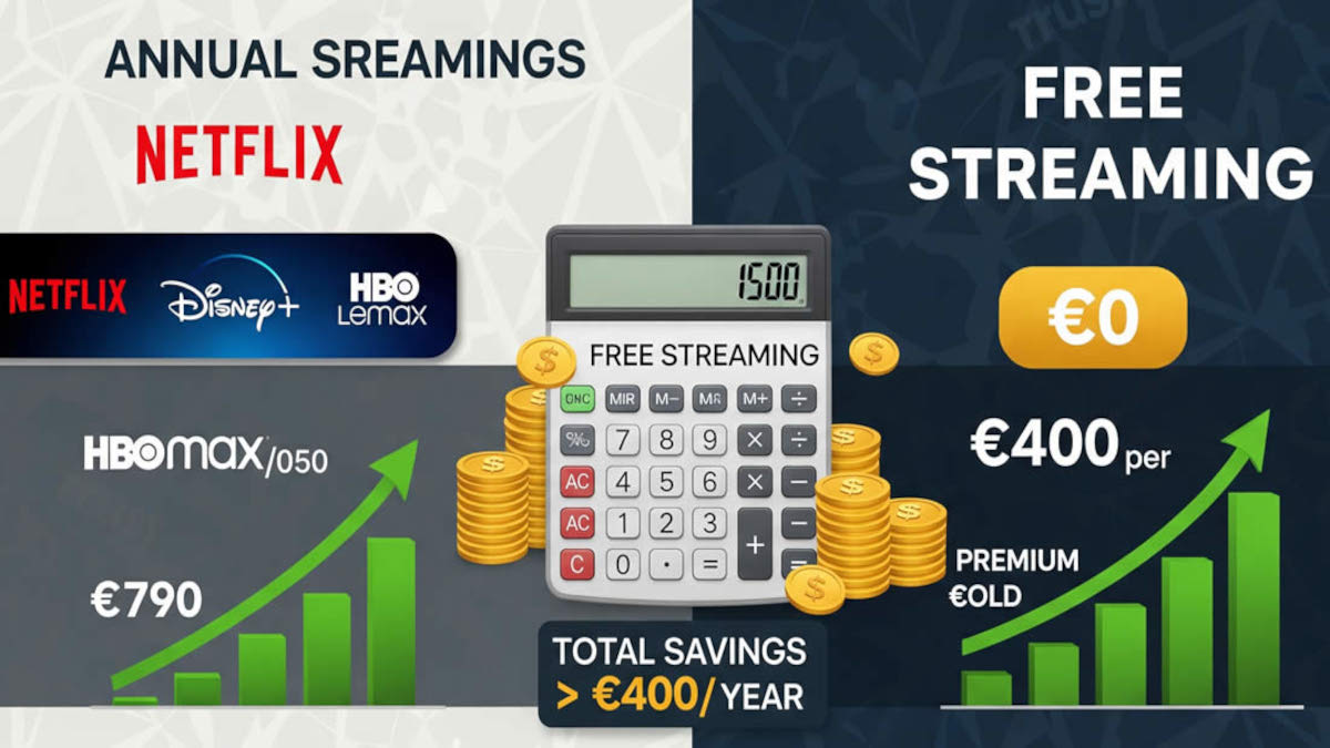 Ahorro de usar plataformas de streaming gratuitas y legales frente a suscripciones