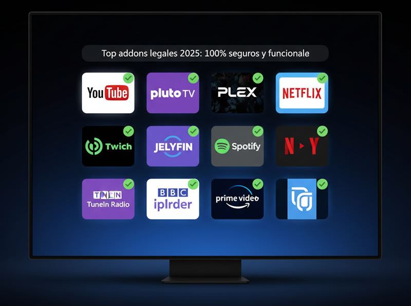 Mejores addons legales para Kodi del repositorio oficial